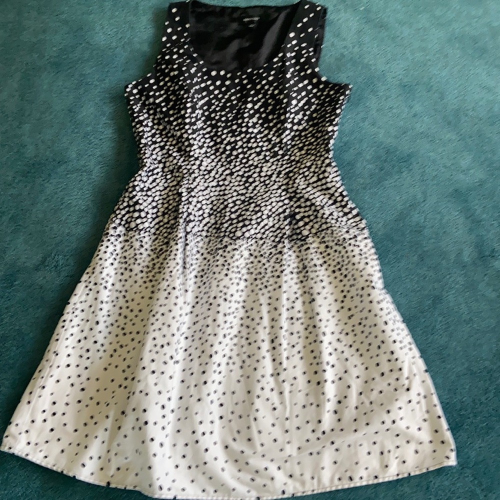 Worn once black & white dress